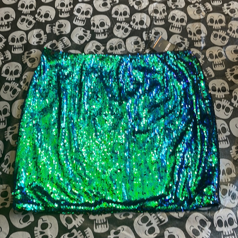 Forever 21+. Sequined Mini Skirt